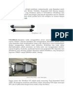 Ultrafiltrasi – UF Sistem dan Aplikasi