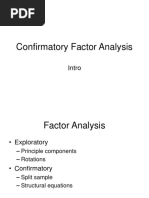 Confirmatory Factor Analysis