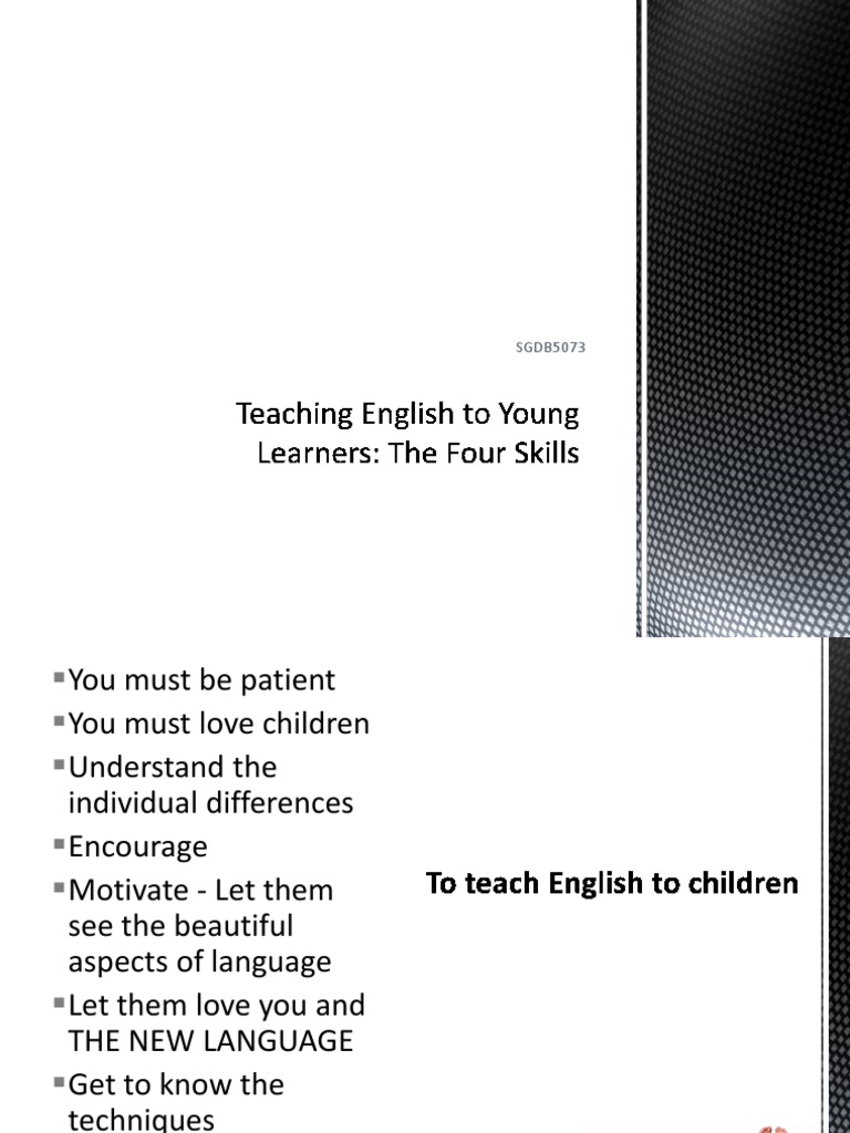 Teaching English To Young Learners - Skills | PDF | Nonverbal ...