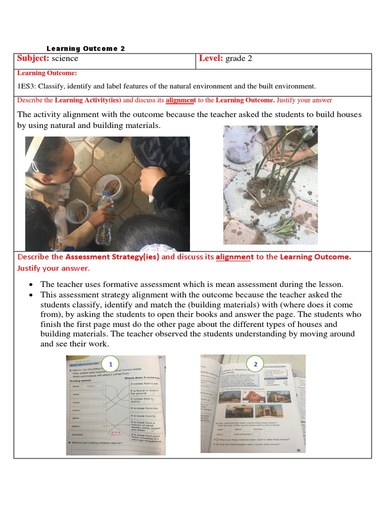 Grade 2 Science: Classifying Environments | PDF