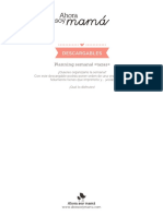 Descargable Planning Semanal Tazas Ahorasoymama PDF