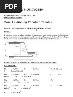Soal 1 Dinding Penahan Tanah Tri Wahyu Kuningsih 1