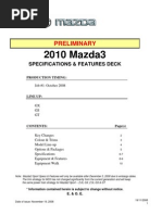Download 2010 Mazda3 Sedan Specifications  Features Preliminary by notez2000 SN36419707 doc pdf