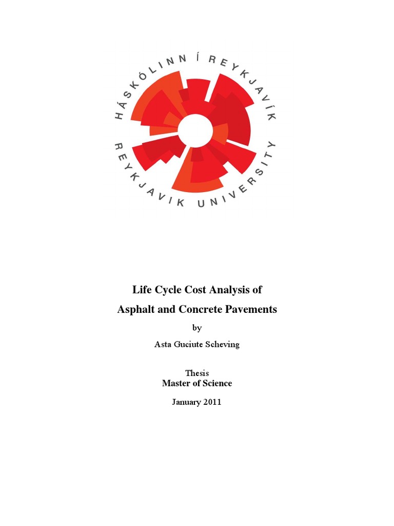 Asphalt vs Concrete Cost Analysis | PDF | Road Surface | Life Cycle ...
