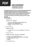 Ansys Assignment: Utility Menu