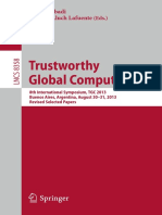 (Lecture Notes in Computer Science) Martín Abadi, Alberto Lluch Lafuente (eds.)-Trustworthy Global Computing_ 8th International Symposium, TGC 2013, Buenos Aires, Argentina, August 30-31, 2013, Revise