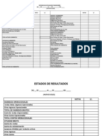 Estado de Situacion Financiera - Formatos