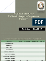 Weekly Report Pediatric Surgery Outpatient Surgery: October 13th-2017