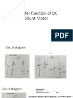 Transfer Function of DC Shunt Motor