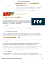 Aliments Santé Et Aliments Longévité, E-Sante