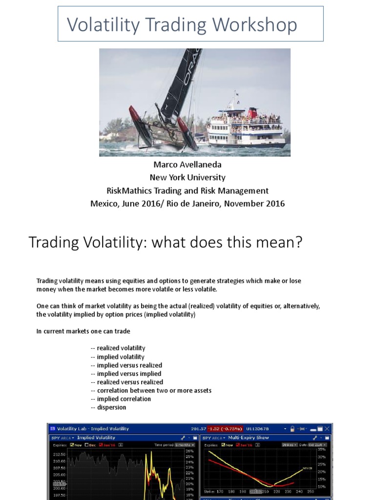 Trading Volatility Ny 2016 | PDF | Vix | Futures Contract