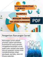 Rancangan Penelitian Survey Ppt