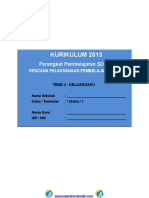 RPP Kurikulum 2013 SD Kelas 1 Semester 1 - Keluargaku