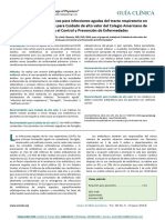 Uso Apropiado de Antibióticos para Infecciones Agudas Del Tracto Respiratorio en Adultos (Traducido)