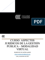 Presentación Aspectos Jurídicos de La Gestión Pública Modalidad Virtual 2 de Noviembre 2017