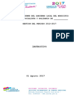 INSTRUCTIVO -Informe de Cierre - Gestion 2013-2017