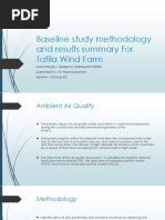 Baseline Study Methodology and Results Summary for Tafila