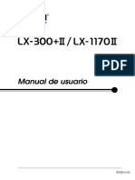 Manual EPSON LX 300+II / LX11170II