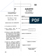 Politics (With Specialization in International Studies) (Field of Study Code Pism (201) )