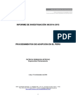 Procedimientos de Adopcion en El Peru