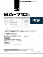 Pioneer SA-710 Service Manual