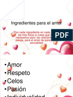 Ingredientes para El Amor