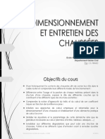 1dimensionnement Et Entretien Des Chaussées - Objectifs Du Cours