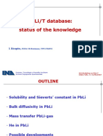 Ricapito-1 PbLi-T Database