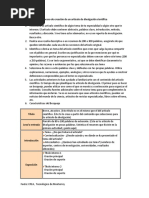 Proceso de Creación de Un Artículo de Divulgación Científica