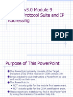 CCNA 1 v3.0 Module 9 TCP/IP Protocol Suite and IP Addressing