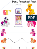 My Little Pony Preschool Pack PDF
