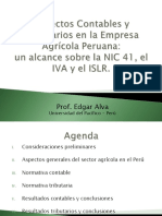 Aspectos Contables y Tributarios en La Empresa Agrícola