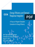 Energy Efficiency and Demand Response Integration Focus