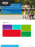 Upgrading Windows Server 2003 2008 Active Directory to Windows Server 2012 R2