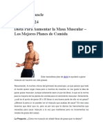 Dieta para Aumentar La Masa Muscular