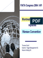 Montreal Convention Replaces Warsaw Convention: FIATA Congress 2004 / AFI