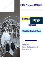 Montreal Convention Replaces Warsaw Convention