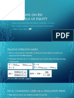 Variations RSI Tesla Equity Market Microstructure