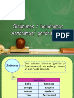 4 Sinónimos, Antónimos - HC