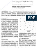 Mesure de Tassements Et de Déformations Sur Les Bâtiments Dès Le Commencement de La Construction