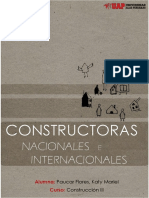 Constructoras Nacionales e Internacionales