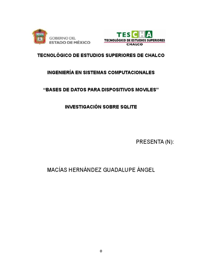 Historia y Uso de SQLite en Android | PDF | Bases de datos | Ingeniería ...