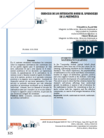 Creencias de Estudiantes Sobre Matemática