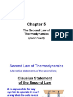 The Second Law of Thermodynamics (Continued)