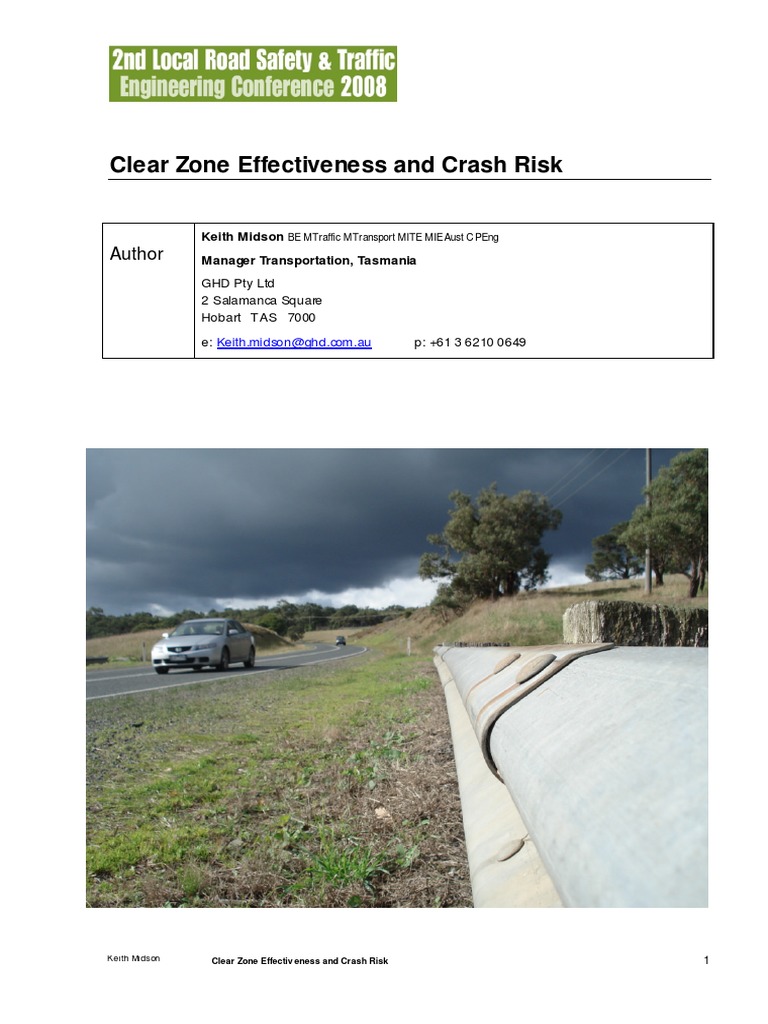 Clear Zone Road Traffic Safety Traffic