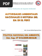 Tema 3 Autoridades Ambientales e Historia en El Peru