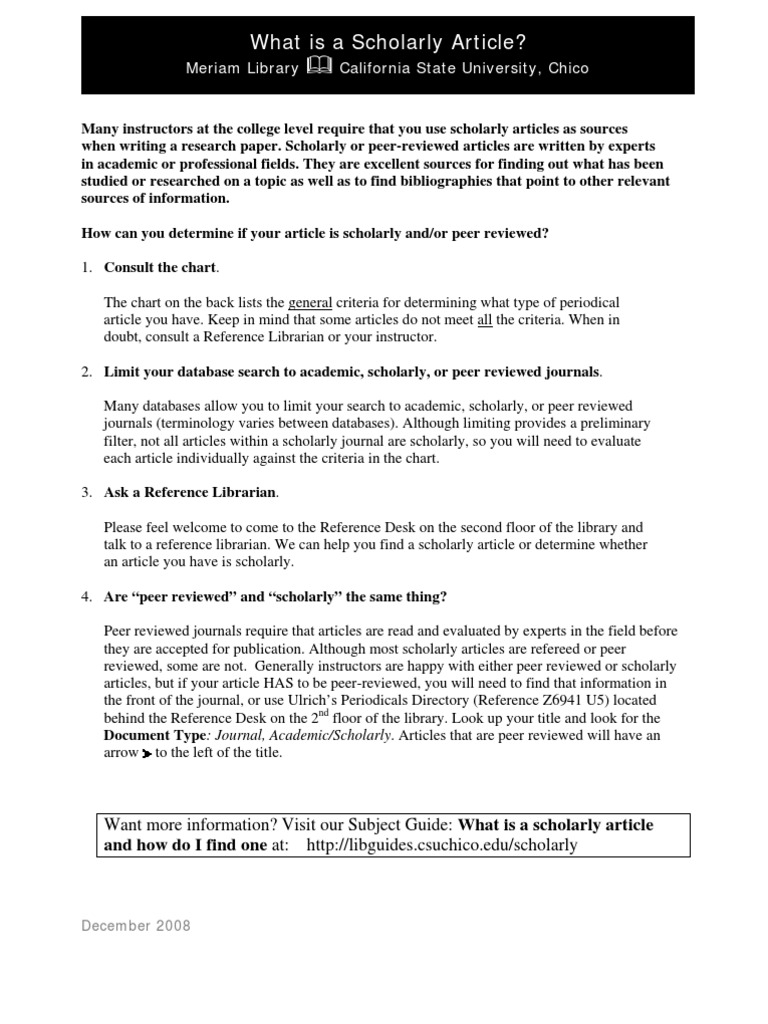 What Is A Scholarly Journal Academic Journal Peer Review