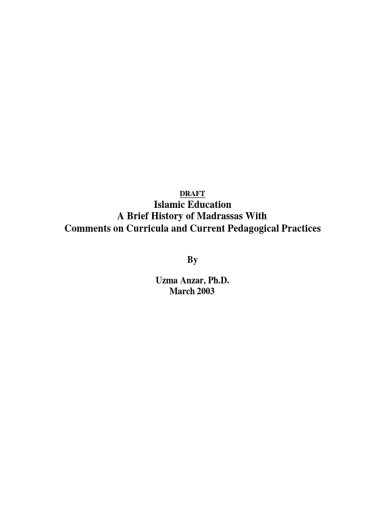 Islamic Education Paper PDF | PDF | Religion & Spirituality