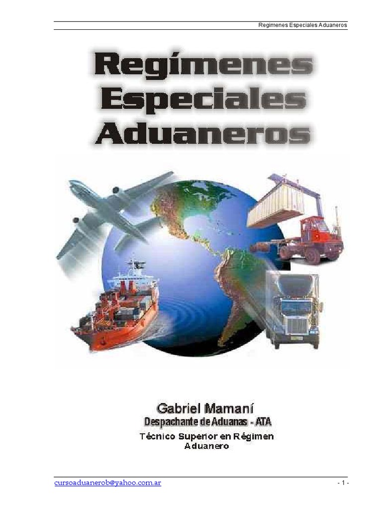 Modulo i Regimenes Especiales Aduaneros | aduana | Exportaciones