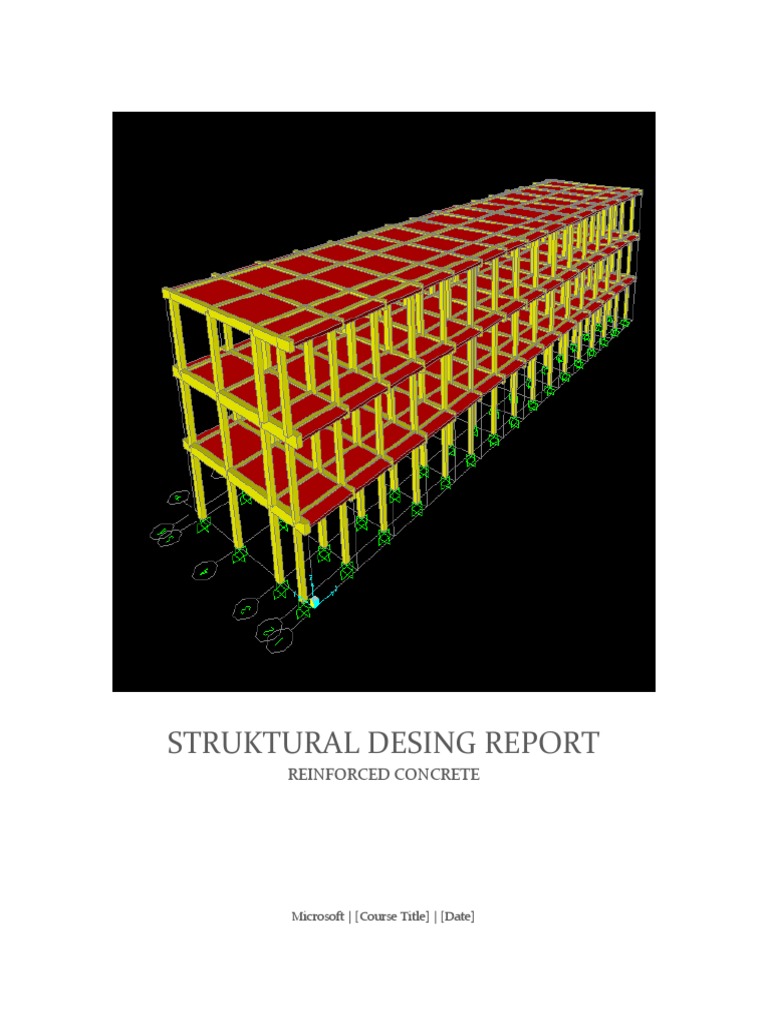 Struktural Desing Report: Reinforced Concrete | PDF | Computers ...